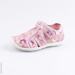 421029-12 Босоножки текстильные для девочки розовый