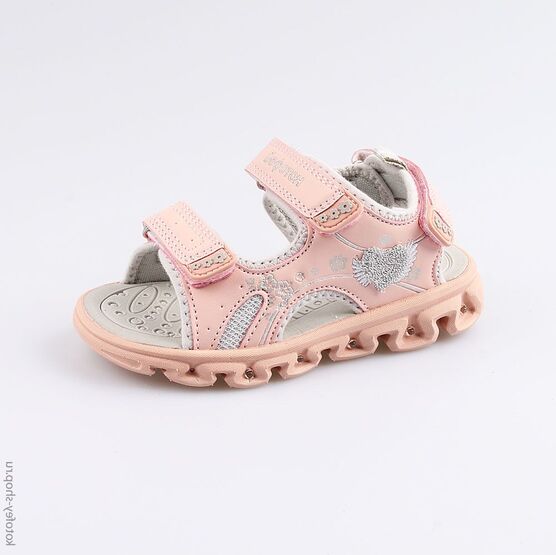 324017-12 Пляжная обувь для девочки роз-сер