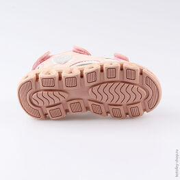 324017-12 Пляжная обувь для девочки роз-сер фото №3