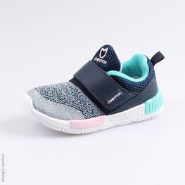 344213-71 Кроссовки на липучках для девочки бирюзовый