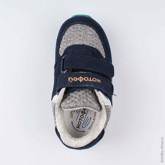 144103-72 Кроссовки для мальчики син-бир фото №4