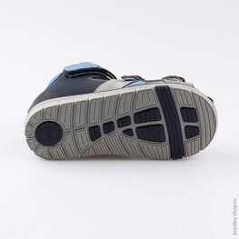 122134-21 Сандалии для мальчики син-сер фото №3