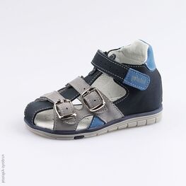 122134-21 Сандалии для мальчики син-сер