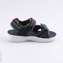 324021-12 Пляжная обувь с LED-подсветкой для мальчики син-кра фото №2