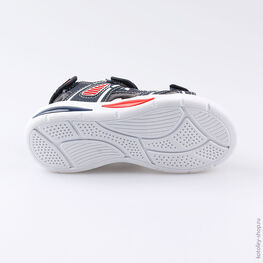 324021-12 Пляжная обувь с LED-подсветкой для мальчики син-кра фото №3