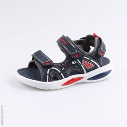 324021-12 Пляжная обувь с LED-подсветкой для мальчики син-кра