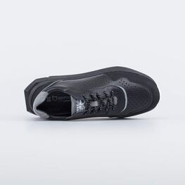 732350-21 Кожаные полуботинки на шнурках для мальчики черный фото №4