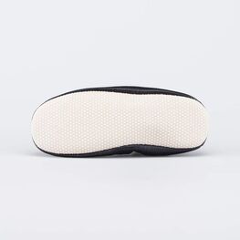 612005-02 Кожаные чешки детские белые для универсальные черный фото №3