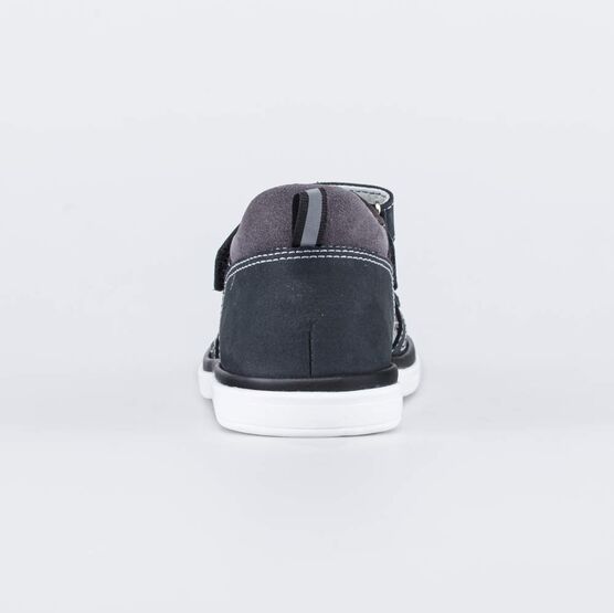 322177-22 Кожаные сандалии для мальчика для мальчики серый фото №5