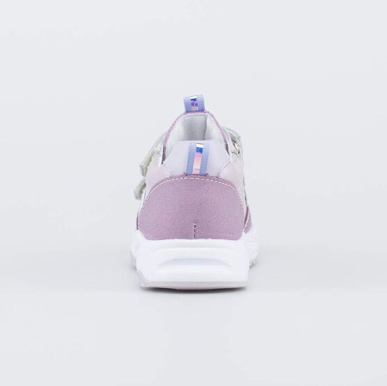 132166-23 Полуботинки на липучках для девочки сиреневый фото №5