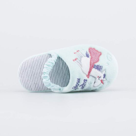 331290-11 Домашние тапочки Единорог Супергерой для девочки бирюзовый фото №4