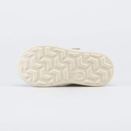 132180-11 Кеды-полуботинки кожаные для мальчика для мальчики бежевый,серый фото №3