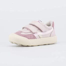 132180-12 Кеды-полуботинки кожаные для девочки для девочки розовый