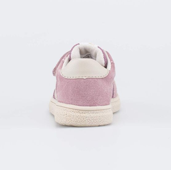 134028-11 Кеды-полуботинки кожаные для девочки для девочки сиреневый фото №5