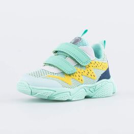 144214-12 Кроссовки на липучках для девочки для девочки мятный