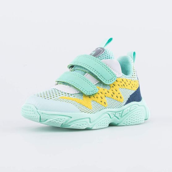 144214-12 Кроссовки на липучках для девочки для девочки мятный