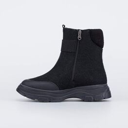 767051-42 Валенки на молнии для девочки-подростка для девочки черный фото №2