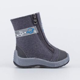 167061-43 Валенки на молнии для мальчика для мальчики темно-серый фото №2