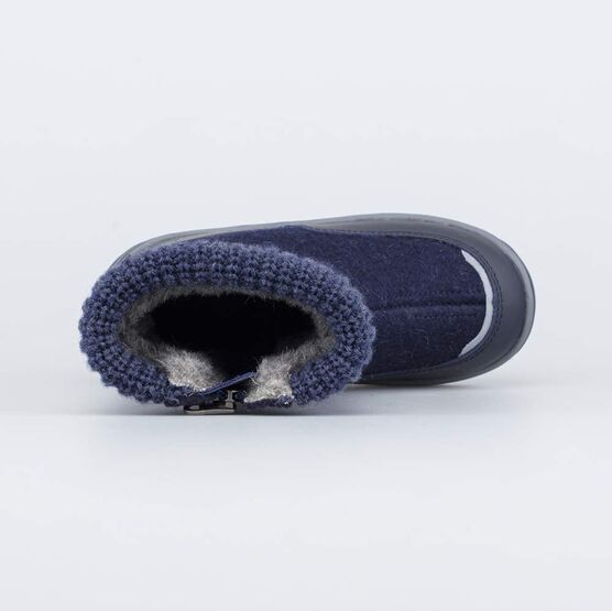 467059-42 Валенки на молнии Зов Динозавра для мальчики темно-синий фото №4