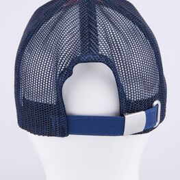 07711775-40 Кепка-бейсболка с сеткой для мальчика Акула для мальчики синий + оранжевый фото №4