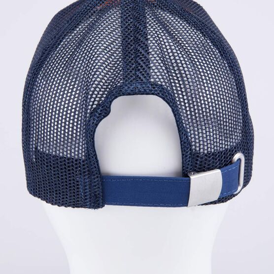 07711775-40 Кепка-бейсболка с сеткой для мальчика Акула для мальчики синий + оранжевый фото №4