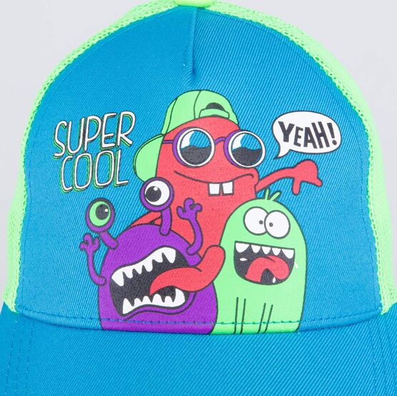 07711777-40 Кепка-бейсболка с сеткой для мальчики синий фото №3