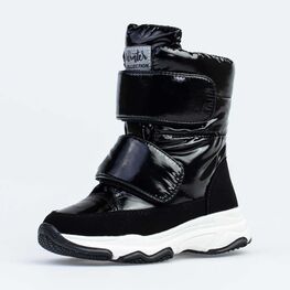 454061-41 Зимние сапожки-дутики для девочки для девочки черный