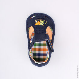 001055-11 Пинетки для мальчики син-ора фото №4