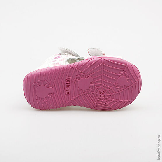 022000-24 Босоножки для девочки белый фото №3