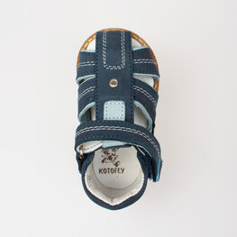 022004-28 Туфли летние для мальчики светло-синий фото №4