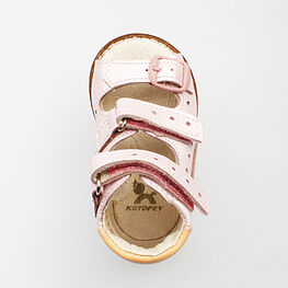 022018-26 Туфли летние для девочки розовый фото №4