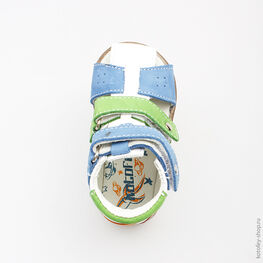 022065-22 Туфли летние для мальчики бел-цве фото №4