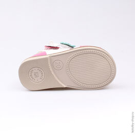 022072-22 Туфли летние для девочки фук-роз-бел фото №3