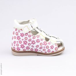 022074-21 Туфли летние для девочки белый фото №2