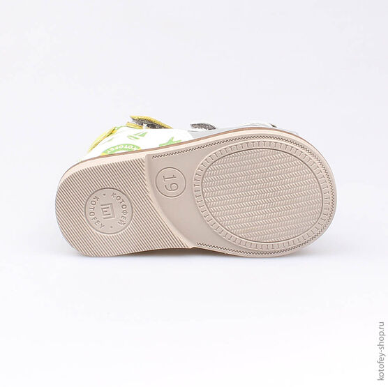 022082-22 Туфли летние для мальчики сер-бел фото №3