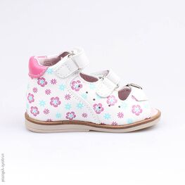 022083-21 Туфли летние для девочки белый фото №2