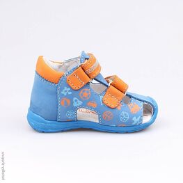 022084-21 Сандалии для мальчики син-ора фото №2
