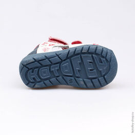 022084-23 Сандалии для мальчики син-бел-кра фото №3