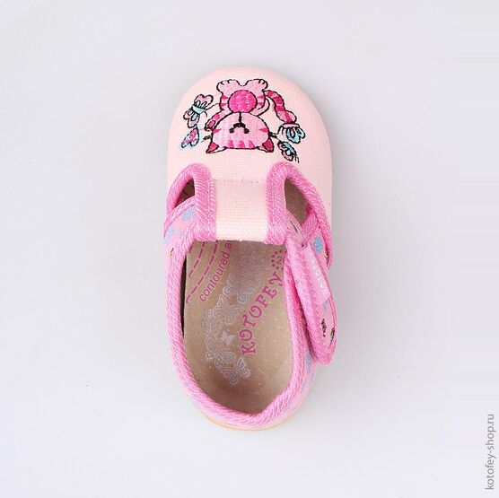 031045-71 Текстильная обувь для девочки розовый фото №4