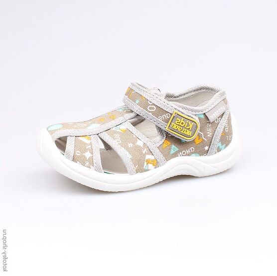 121016-12 Сандалии текстильные для мальчики серый