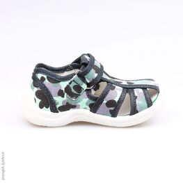 121036-14 Сандалии текстильные для мальчики светло-синий фото №2