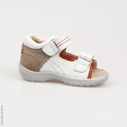 122063-27 Сандалии для мальчики бел-син-кра фото №2