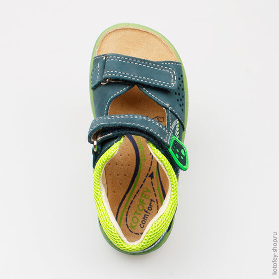 122070-21 Сандалии для мальчики син-сал фото №4