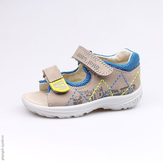 122071-25 Сандалии для мальчики сер-син
