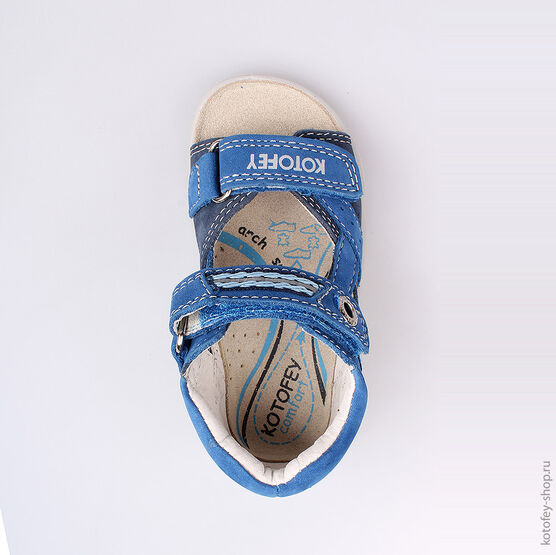 122078-22 Сандалии для мальчики светло-синий фото №4