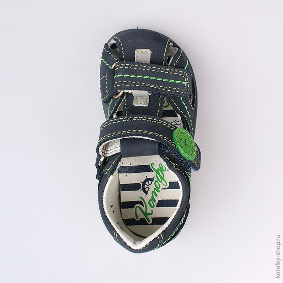 122081-22 Сандалии для мальчики светло-синий фото №4