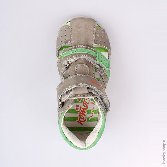 122090-21 Сандалии для мальчики серый фото №4