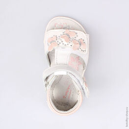 122091-21 Босоножки для девочки персиковый фото №4