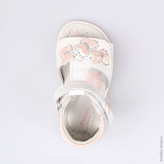 122091-21 Босоножки для девочки персиковый фото №4