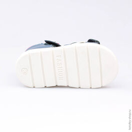 122092-21 Босоножки для девочки светло-синий фото №3